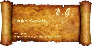 Mauks Godvin névjegykártya